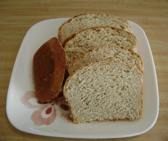 Slices of Yeasted Banana Sandwich Bread