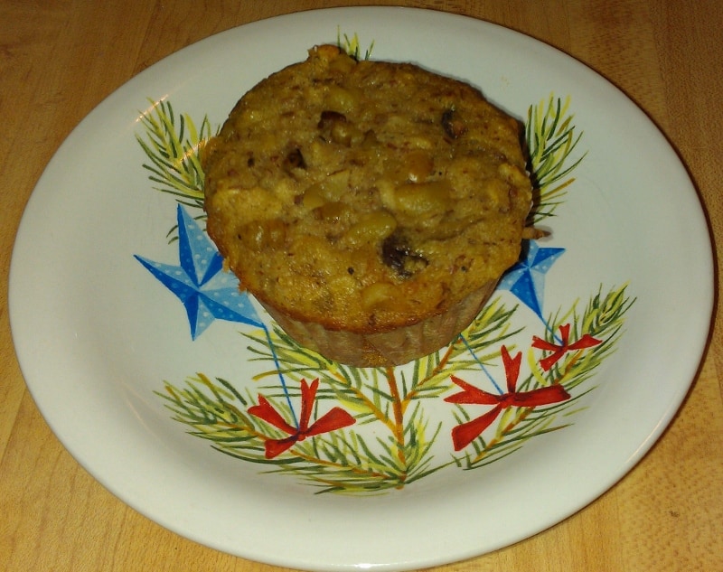 pear walnut muffins