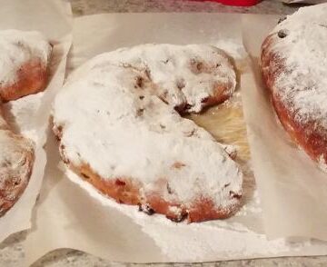 loaves of stollen from the Bread Baker's Apprentice