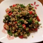 eggplant barley salad