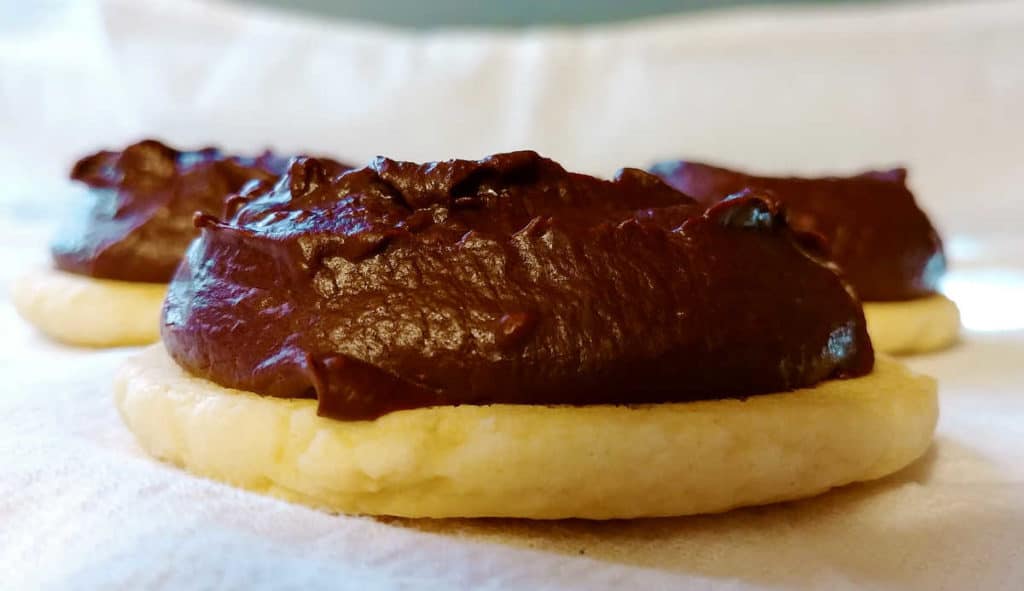 fudge-topped sugar cookies (berger-style cookies)