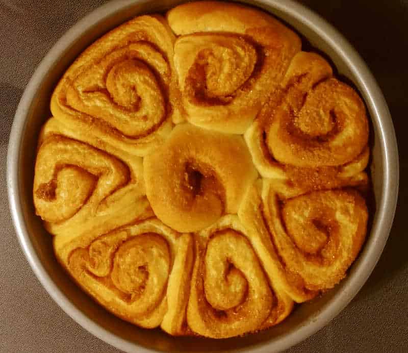 cinnamon rolls adapted from the bread baker's apprentice