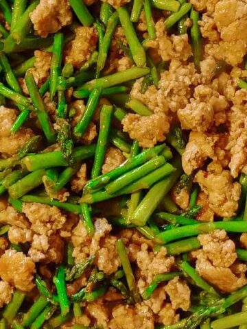 spicy pork with asparagus
