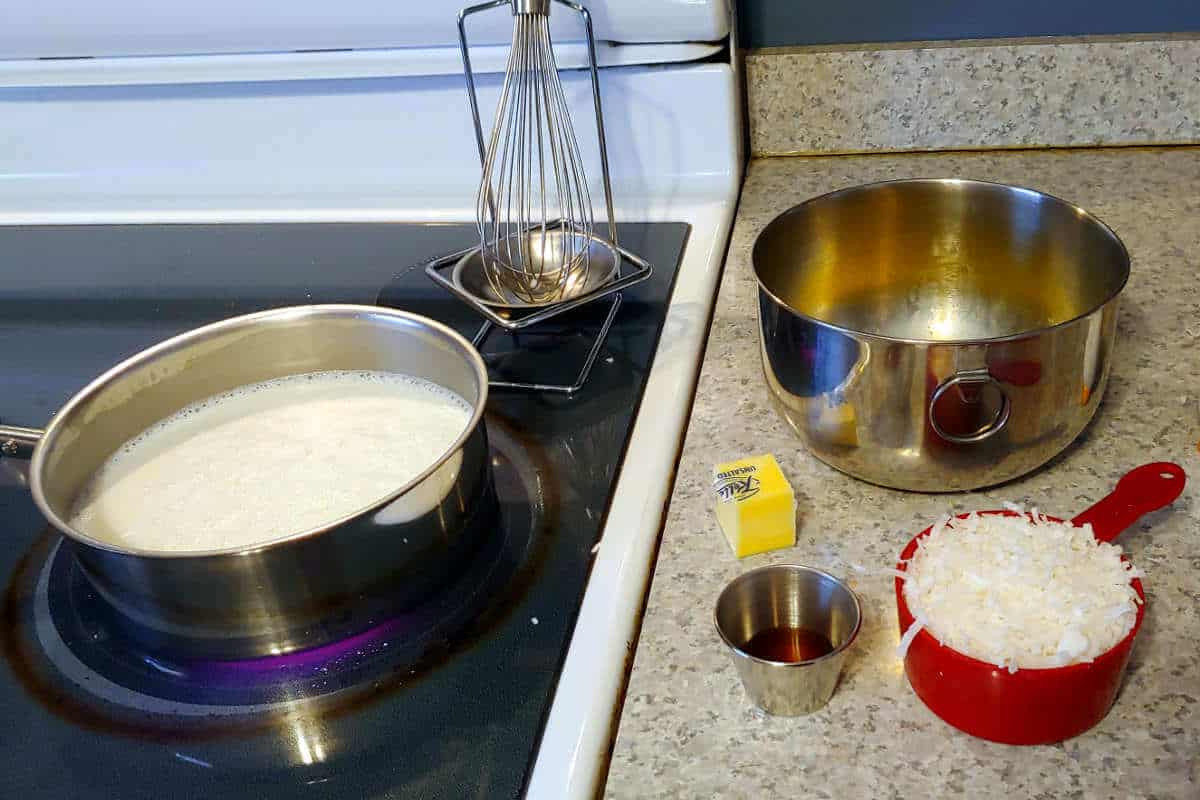 ingredients for coconut cream pie filling