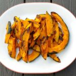 slices of grilled buttercup squash, on a plate