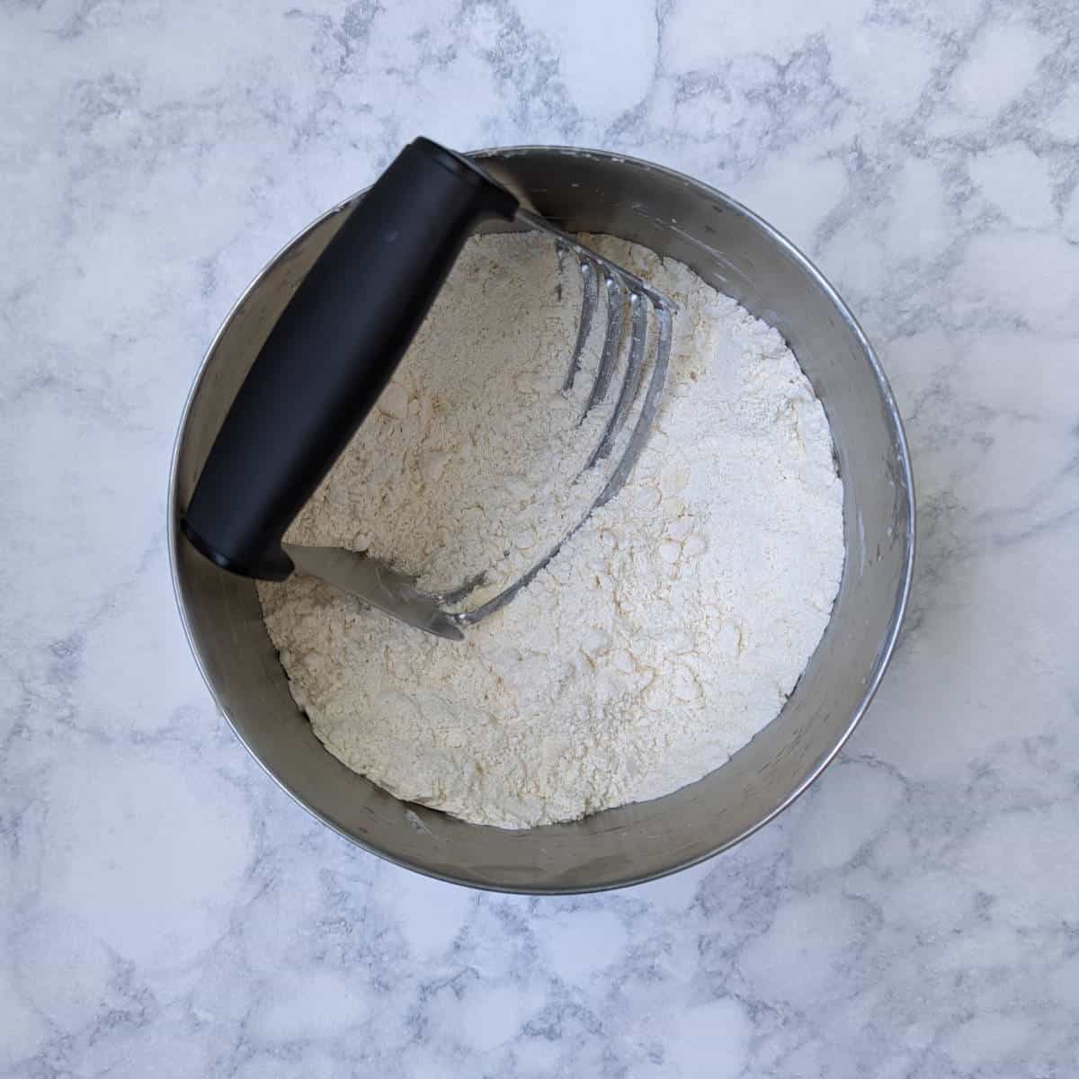 dry ingredients for scones