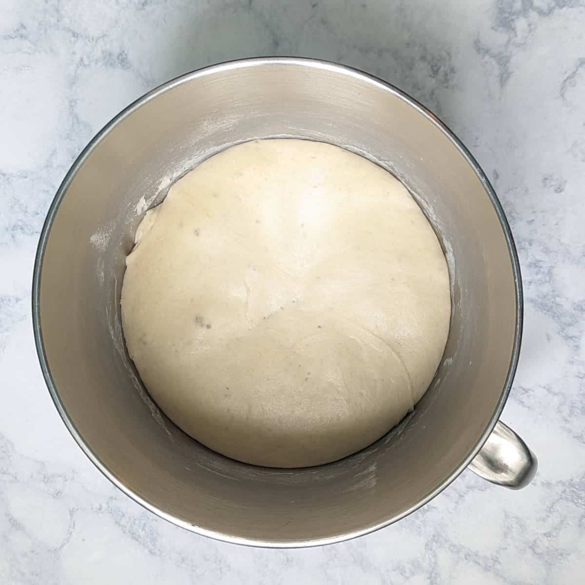 first dough, after overnight rise