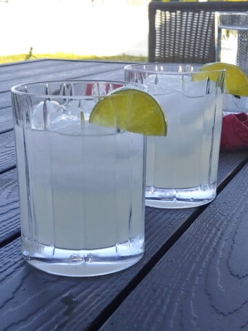 two margaritas outside - square image