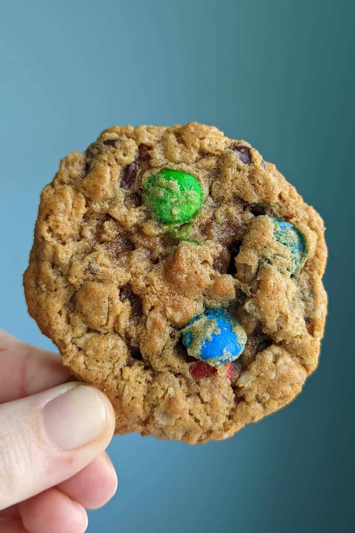 top of a monster cookie