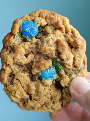 top view of a monster cookie