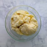 a scoop of anise ice cream