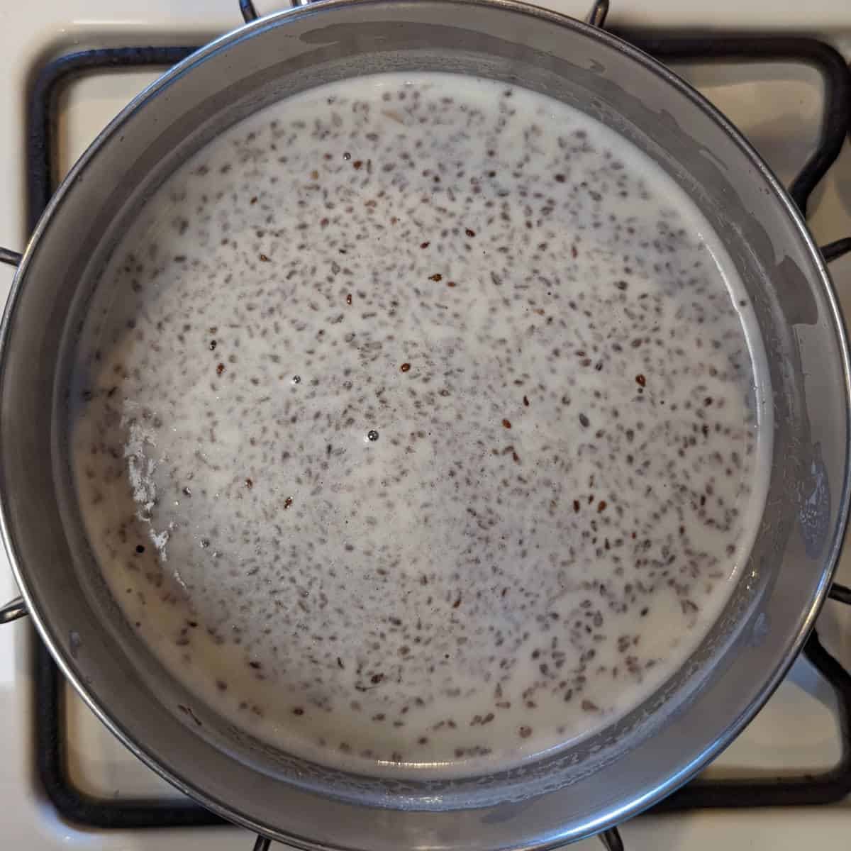 toasted anise in milk