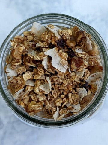 granola in a jar - square image