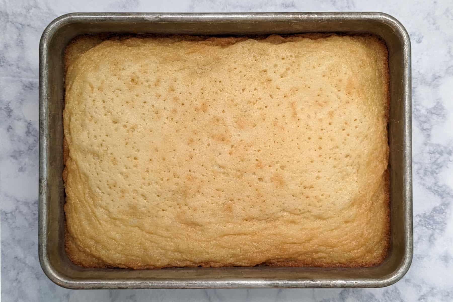 gooey butter cake, just removed from the oven