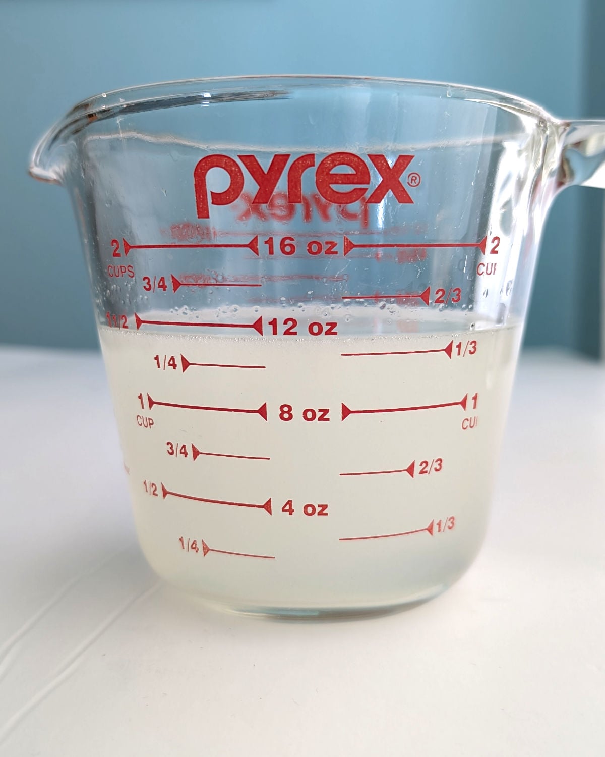 Margaritas for two, in a glass measuring cup.